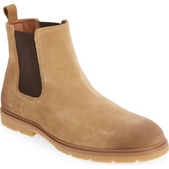Nordstrom Lockhart Mini Lug Suede Chelsea Boot in Tan Suede at Nordstrom Rack, Size 11.5