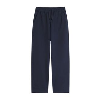 Maison Kitsun&eacute; Sweatpants, male, Blue, Size: L Workwear Pants
