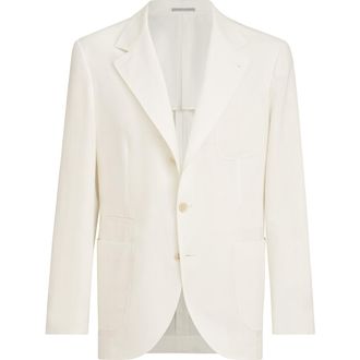 Brunello Cucinelli Linen deconstructed blazer in Panama at Nordstrom, Size 48 It