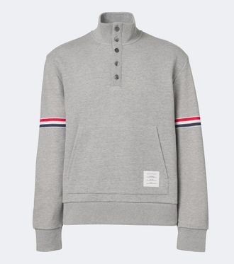 Thom Browne Felpa in piqu&eacute; di cotone