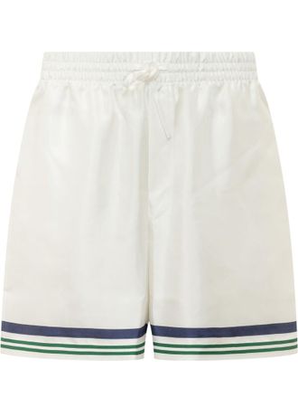 Casablanca White Relaxed Stripes Shorts