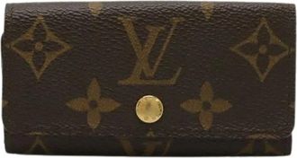 Louis Vuitton Pre-owned Accessories, female, Brown, Size: ONE SIZE Pre-owned Canvas Key-Holder