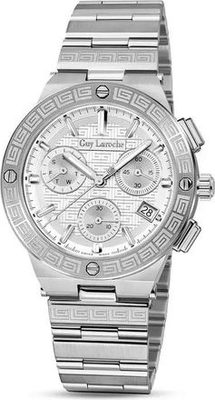 Guy Laroche Sacha Chronograph Quartz White Dial Mens Watch GLWGG0000411