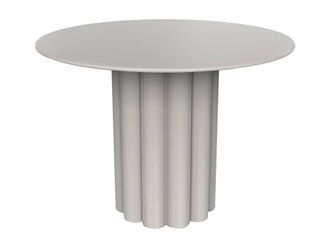 Vente-Unique Metal Side Table - Cream - WODOLI in Light Grey