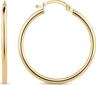 Devata Classic Hoop Earrings in 14K Gold,25mm in Yellow Gold at Nordstrom