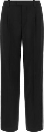 Brunello Cucinelli Black Straight Pleated Pants
