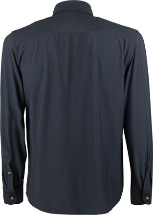 Ghirardelli Mens Shirt Classic Stretch Black Polyamide