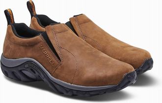 Merrell Mens Jungle Moc Nubuck Shoe In Brown