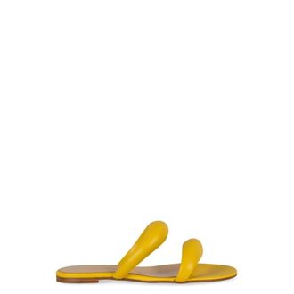 Gianvito Rossi Sliders, female, Yellow, Size: 6 US Round Toeline