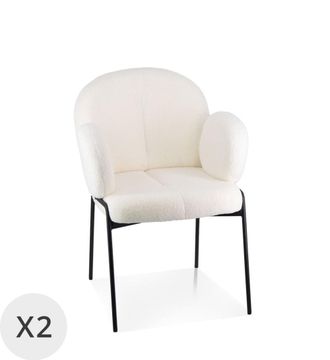 Moycor Set de 2 sillones bicolor