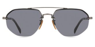 David Beckham DB 1101/G/S Asian Fit KJ1/IR Mens Sunglasses Silver Size 61