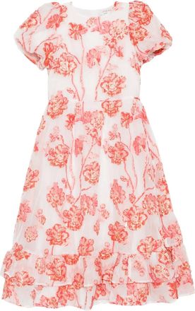 Sister Jane Abito midi Willa con effetto jacquard - Bianco