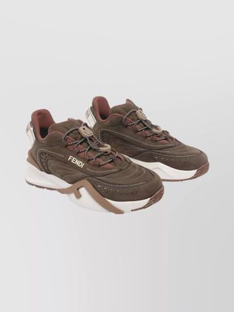 Fendi leather low-top sneakers