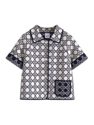 Dior MACROCANNAGE SHORT SLEEVE JACKET - Christian Dior - Woman