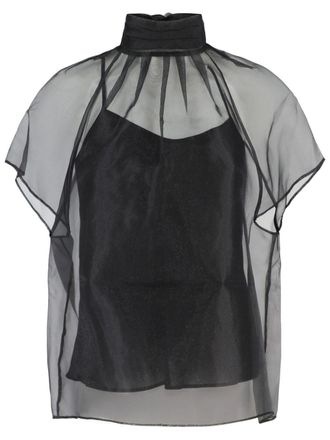 SIMKHAI Feyre top - women - Polyester/Polyester - M - Black
