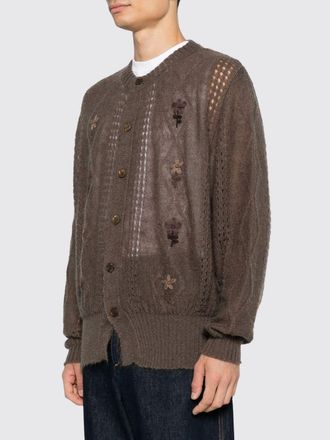 Magliano Cardigan in misto mohair e lana con ricami e chiusura a bottoni