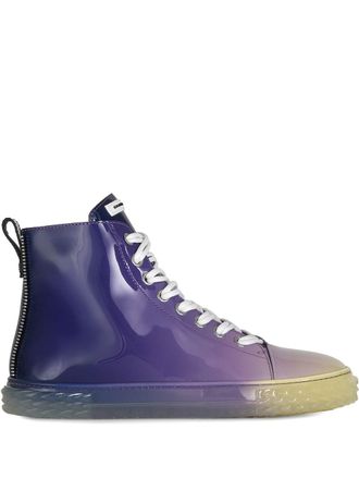 Giuseppe Zanotti Sneakers alte Blabber con effetto sfumato - Viola