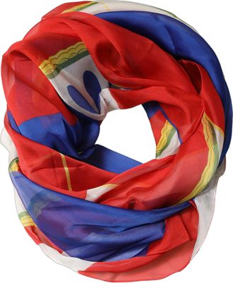 Dolce & Gabbana Multicolor Abstract Square Foulard Womens Scarf