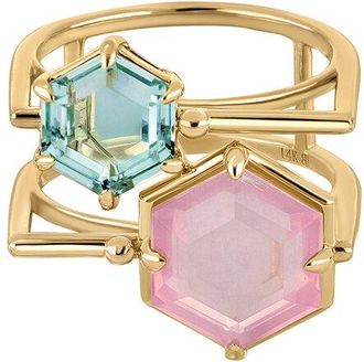 Bony Levy 14K Color 14K 5.94 Ct. Tw. 2 Amethyst Ring