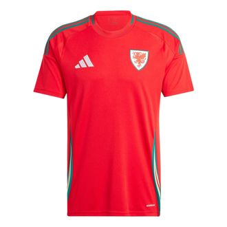 adidas Wales 24 Home Soccer Jersey Asia Sizing Asia Sizing Red IQ2430