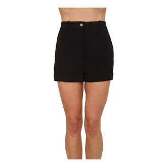Elisabetta Franchi Shorts in Lightweight Crepe - female - Elisabetta Franchi - Short Shorts - Black - XS - Shorts