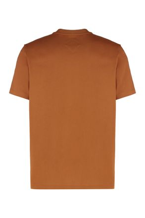 MCM Logo-Embroidered Cotton T-Shirt - Brown