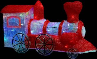 F&eacute;&eacute;ric Lights & Christmas F&eacute;&eacute;ric Lights And Christmas - Locomotora De Exterior H36cm 90led Color Cambiante Con Transformador - Feeric Lights & Christmas