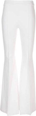 Rosetta Getty Pullon Pintuck Flare Pants In White