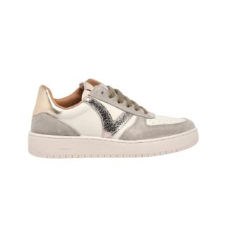 Victoria Womens Lace Sneaker In Khaki