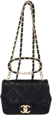 Chanel Pre-owned Vintage Schoudertas - Dames - Vintage Schoudertas - Zwart - ONE Size - Leer - Vintage