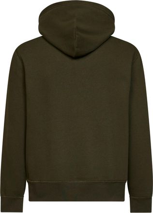 Polo Ralph Lauren Mens Hoodie Olive Green Cotton Blend Sweatshirts Sweater
