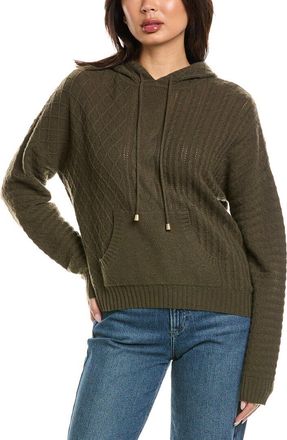 Brodie Luxe Cable Cashmere Hoodie