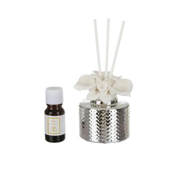 BELTRAMI Profumatore con boccioli Beltrami piccolo grigio con argento Miro Silver