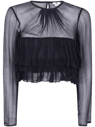 Elisabetta Franchi Shirt Long Sleeve Ca18766e2 110 Black