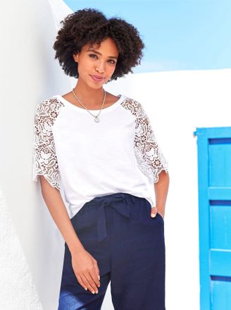 Heine Spitzenshirt »Shirt« 1 Stk. tlg