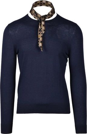 Wild Cashmere Silk and Cashmere Sweater - Blue