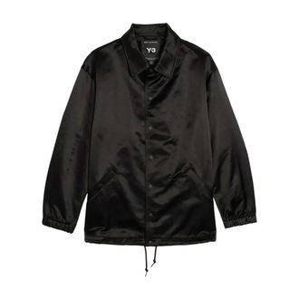 Yohji Yamamoto Heren, Jassen, Zwart, Maat: XL Poliester