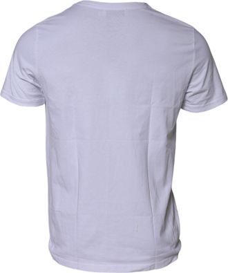 Dolce & Gabbana White DG Logo Print Short Sleeves Mens T-shirt (Pre-Owned)