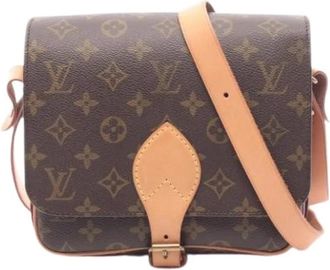 Louis Vuitton Pre-owned Vintage Cross Body Bag - Dames - Vintage Schoudertas - Bruin - ONE Size - Leer - Vintage