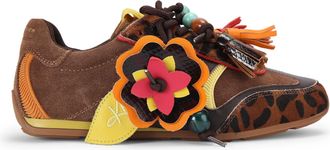 Kurt Geiger Womens Suede Lennon Sneakers - Brown - Size UK 6