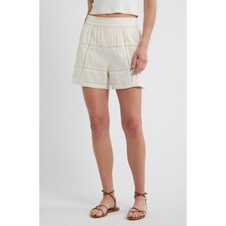 Marine Layer Marella Embroidered Shorts in Antique White at Nordstrom, Size X-Small
