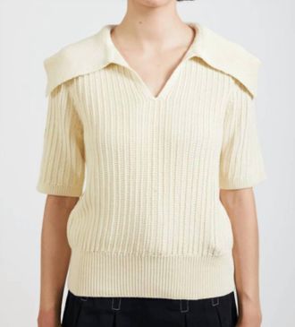 En Saison Mirabel Knit Top In Cream