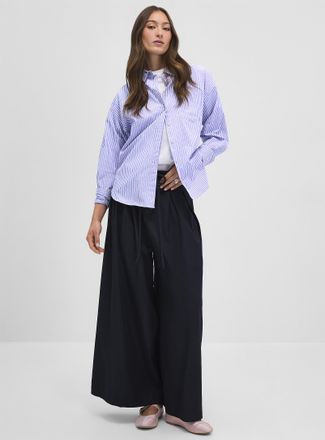 Icone Womens Pleated-waist ultra-wide pant