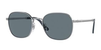 Persol PO1009S Asian Fit Polarized 518/3R Mens Sunglasses Silver Size 52