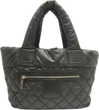 Chanel Pre-owned Coco Cocoon Tote bag - Dames - Vintage Shopper - Zwart - ONE Size - Nylon - Vintage