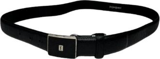 Saint Laurent Pre-owned Vintage Leren Riem - unisex - Vintage Accessoires - Zwart - ONE Size - Leer - Vintage