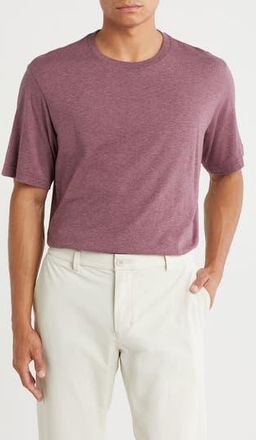 Travis Mathew Solid Crewneck T-Shirt in Heather Tawny Port at Nordstrom Rack, Size Xx-Large