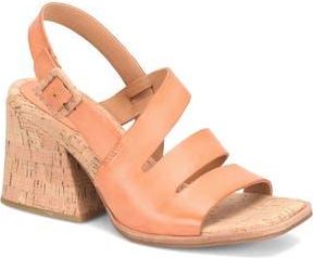 Kork-ease Cate Slingback Sandal in Orange Leather at Nordstrom Rack, Size 10