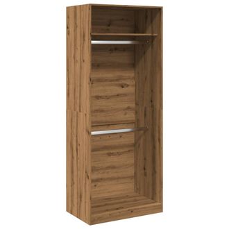 vidaXL Vidaxl - Armario De Madera De Ingenier&iacute;a Roble Artesanal 80x50x200 Cm