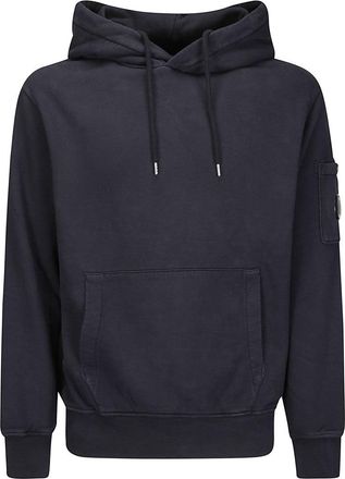 C.P. Company Sweatshirts Sweat Hooded In Brushed Emerized Diago